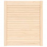 tömör fenyőfa lamellás szekrényajtó 69 x 59,4 cm