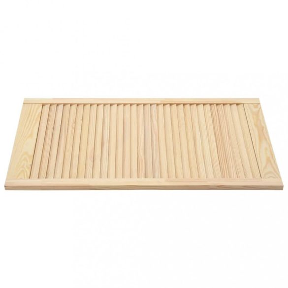 tömör fenyőfa lamellás szekrényajtó 99,3 x 49,4 cm