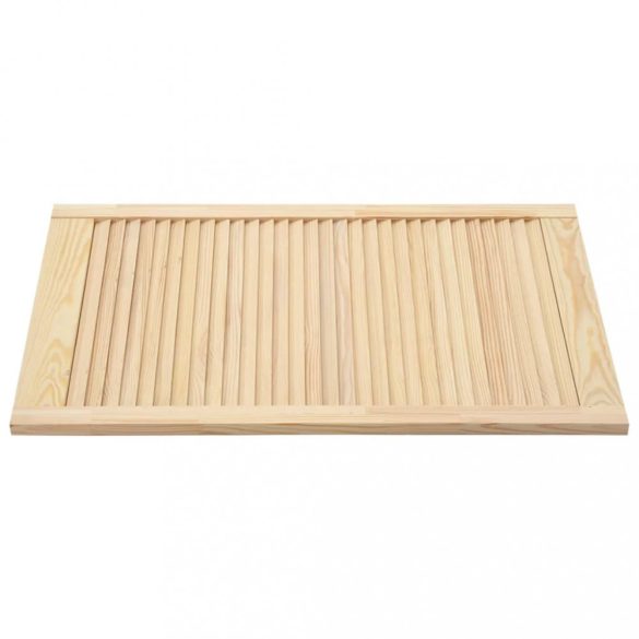 tömör fenyőfa lamellás szekrényajtó 99,3 x 59,4 cm