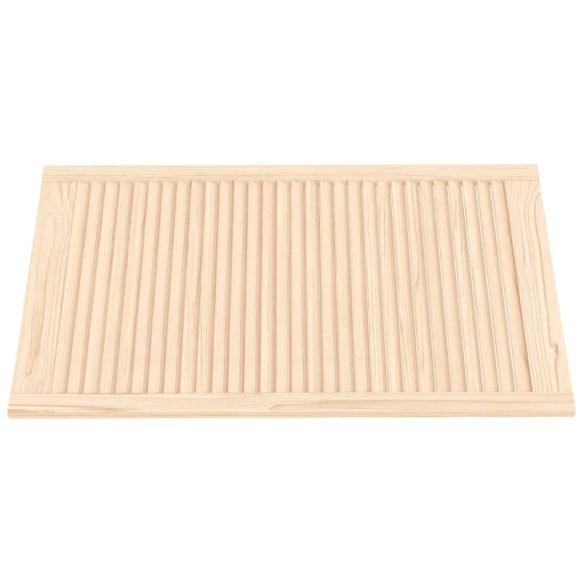 4 db tömör fenyőfa lamellás szekrényajtó 99,3 x 59,4 cm