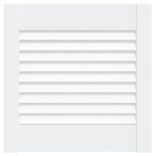 fehér tömör fenyőfa lamellás szekrényajtó 39,5 x 39,4 cm