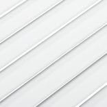 2 db fehér tömör fenyőfa lamellás szekrényajtó 39,5 x 39,4 cm