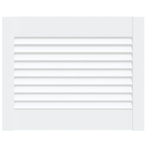 fehér tömör fenyőfa lamellás szekrényajtó 39,5 x 49,4 cm