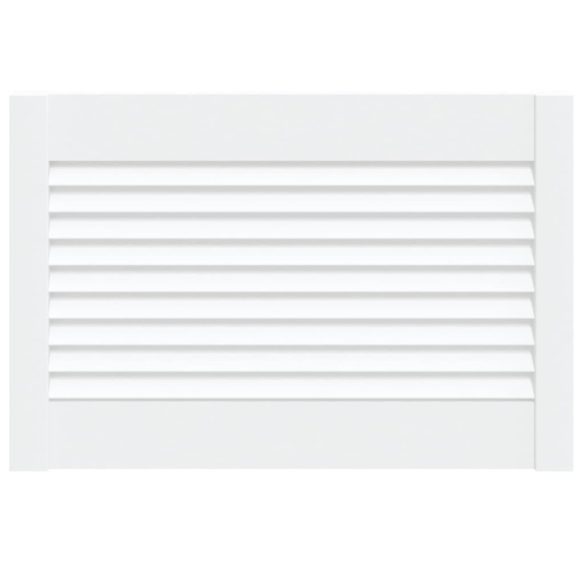 fehér tömör fenyőfa lamellás szekrényajtó 39,5 x 59,4 cm