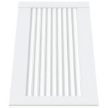 fehér tömör fenyőfa lamellás szekrényajtó 39,5 x 59,4 cm