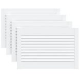 4 db fehér tömör fenyőfa lamellás szekrényajtó 39,5 x 59,4 cm