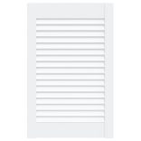 fehér tömör fenyőfa lamellás szekrényajtó 61,5 x 39,4 cm