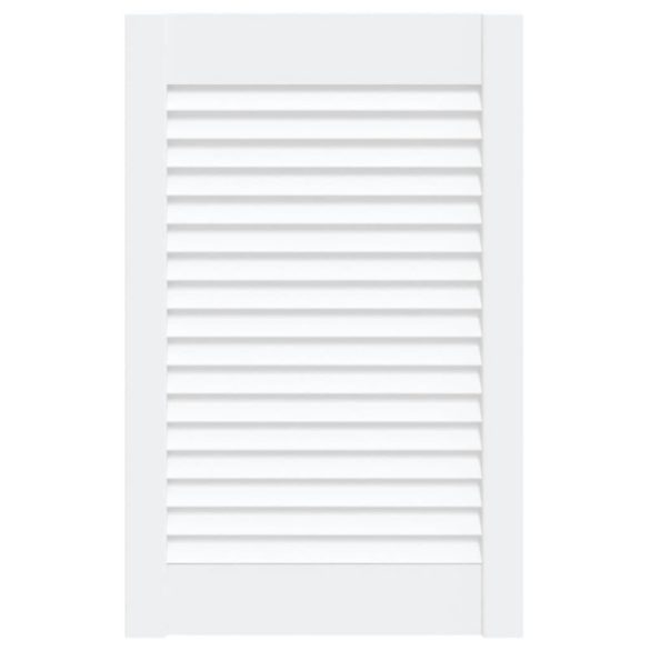 fehér tömör fenyőfa lamellás szekrényajtó 61,5 x 39,4 cm
