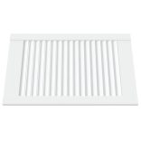 fehér tömör fenyőfa lamellás szekrényajtó 61,5 x 39,4 cm