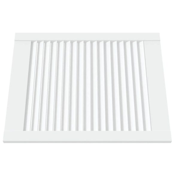 fehér tömör fenyőfa lamellás szekrényajtó 61,5 x 49,4 cm