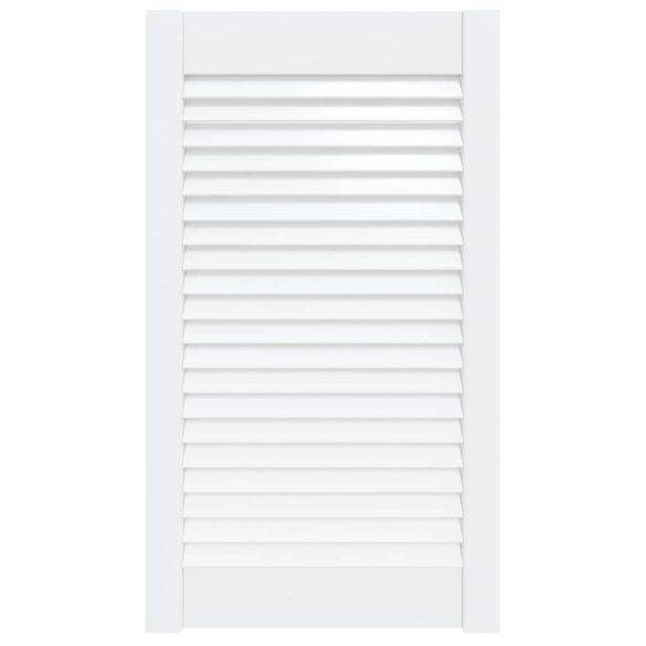 fehér tömör fenyőfa lamellás szekrényajtó 69 x 39,4 cm