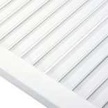 fehér tömör fenyőfa lamellás szekrényajtó 69 x 39,4 cm