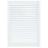 fehér tömör fenyőfa lamellás szekrényajtó 69 x 49,4 cm
