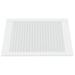 fehér tömör fenyőfa lamellás szekrényajtó 69 x 49,4 cm