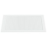 4 db fehér tömör fenyőfa lamellás szekrényajtó 99,3 x 49,4 cm