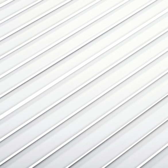 2 db fehér tömör fenyőfa lamellás szekrényajtó 99,3 x 59,4 cm