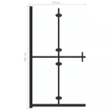 átlátszó ESG üveg összecsukható zuhanyfal 70 x 190 cm