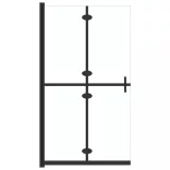 átlátszó ESG üveg összecsukható zuhanyfal 80 x 190 cm