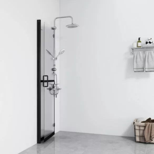 átlátszó ESG üveg összecsukható zuhanyfal 80 x 190 cm