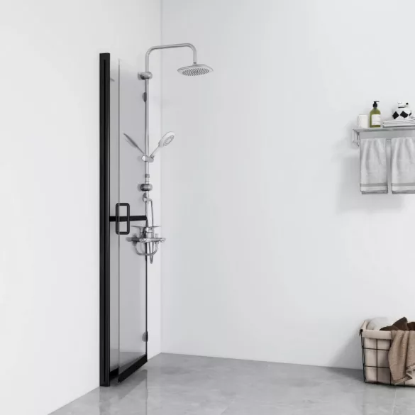 átlátszó ESG üveg összecsukható zuhanyfal 90 x 190 cm