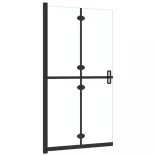 átlátszó ESG üveg összecsukható zuhanyfal 100 x 190 cm