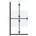 selyemmatt ESG üveg összecsukható zuhanyfal 70 x 190 cm