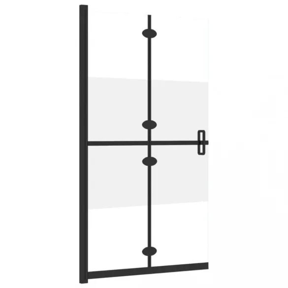 selyemmatt ESG üveg összecsukható zuhanyfal 80 x 190 cm