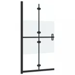 selyemmatt ESG üveg összecsukható zuhanyfal 90 x 190 cm