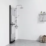selyemmatt ESG üveg összecsukható zuhanyfal 100 x 190 cm