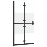 selyemmatt ESG üveg összecsukható zuhanyfal 100 x 190 cm