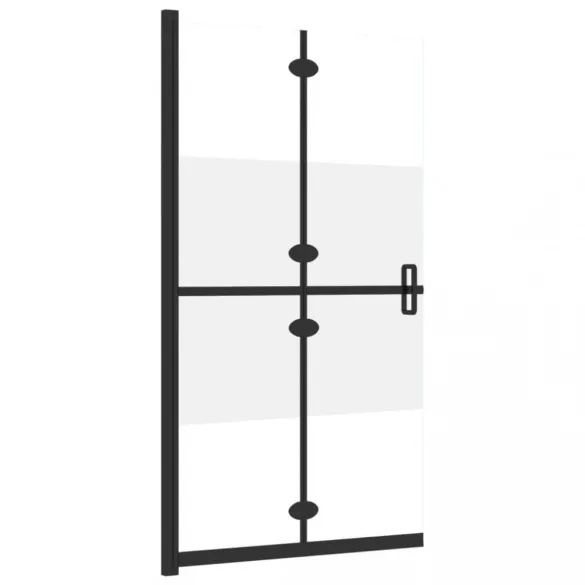 selyemmatt ESG üveg összecsukható zuhanyfal 100 x 190 cm