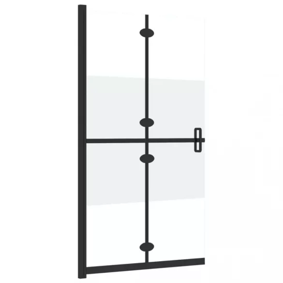 selyemmatt ESG üveg összecsukható zuhanyfal 110 x 190 cm