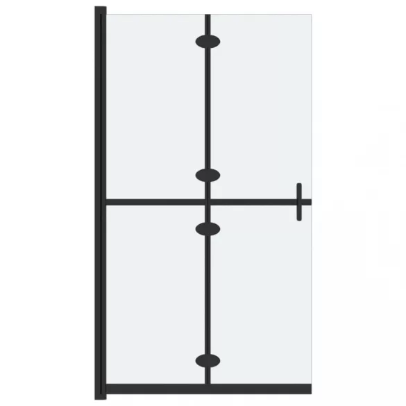 ESG tejüveg összecsukható zuhanyfal 80 x 190 cm
