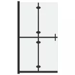 ESG tejüveg összecsukható zuhanyfal 100 x 190 cm