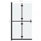 ESG tejüveg összecsukható zuhanyfal 120 x 190 cm