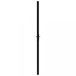 fekete ESG üveg és alumínium beltéri ajtó 76 x 201,5 cm