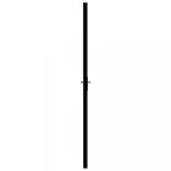 fekete ESG üveg és alumínium beltéri ajtó 76 x 201,5 cm