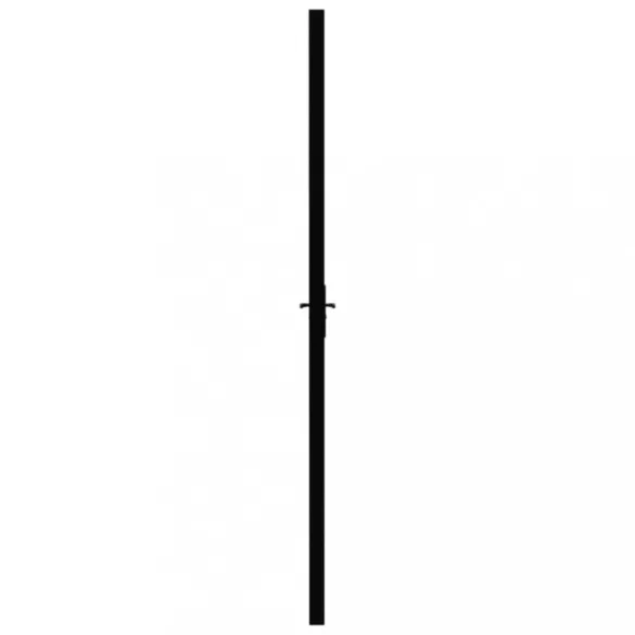 fekete ESG üveg és alumínium beltéri ajtó 76 x 201,5 cm