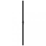 fekete ESG üveg és alumínium beltéri ajtó 102,5 x 201,5 cm