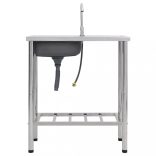 egymedencés rozsdamentes acél kempingmosogató