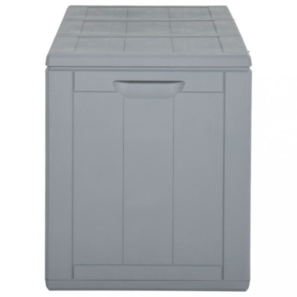 szürke PP fa hatású kerti tárolóláda 270 L