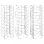 3 db vas gabion magaságyás 30 x 30 x 100 cm