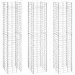 3 db vas gabion magaságyás 30 x 30 x 150 cm