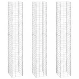 3 db vas gabion magaságyás 30 x 30 x 200 cm