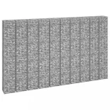 4 db vas gabion magaságyás 30 x 30 x 50 / 100 / 150 / 200 cm