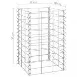 4 db vas gabion magaságyás 30 x 30 x 50 / 100 / 150 / 200 cm