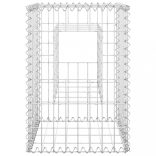 2 db vas gabionkosaras oszlop 40 x 40 x 60 cm