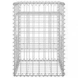 2 db vas gabionkosaras oszlop 40 x 40 x 60 cm