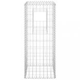 vas gabionkosaras oszlop 40 x 40 x 100 cm