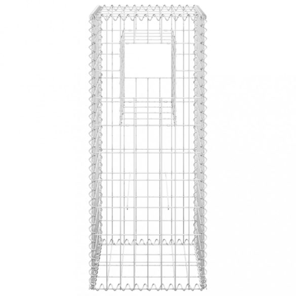 vas gabionkosaras oszlop 40 x 40 x 100 cm
